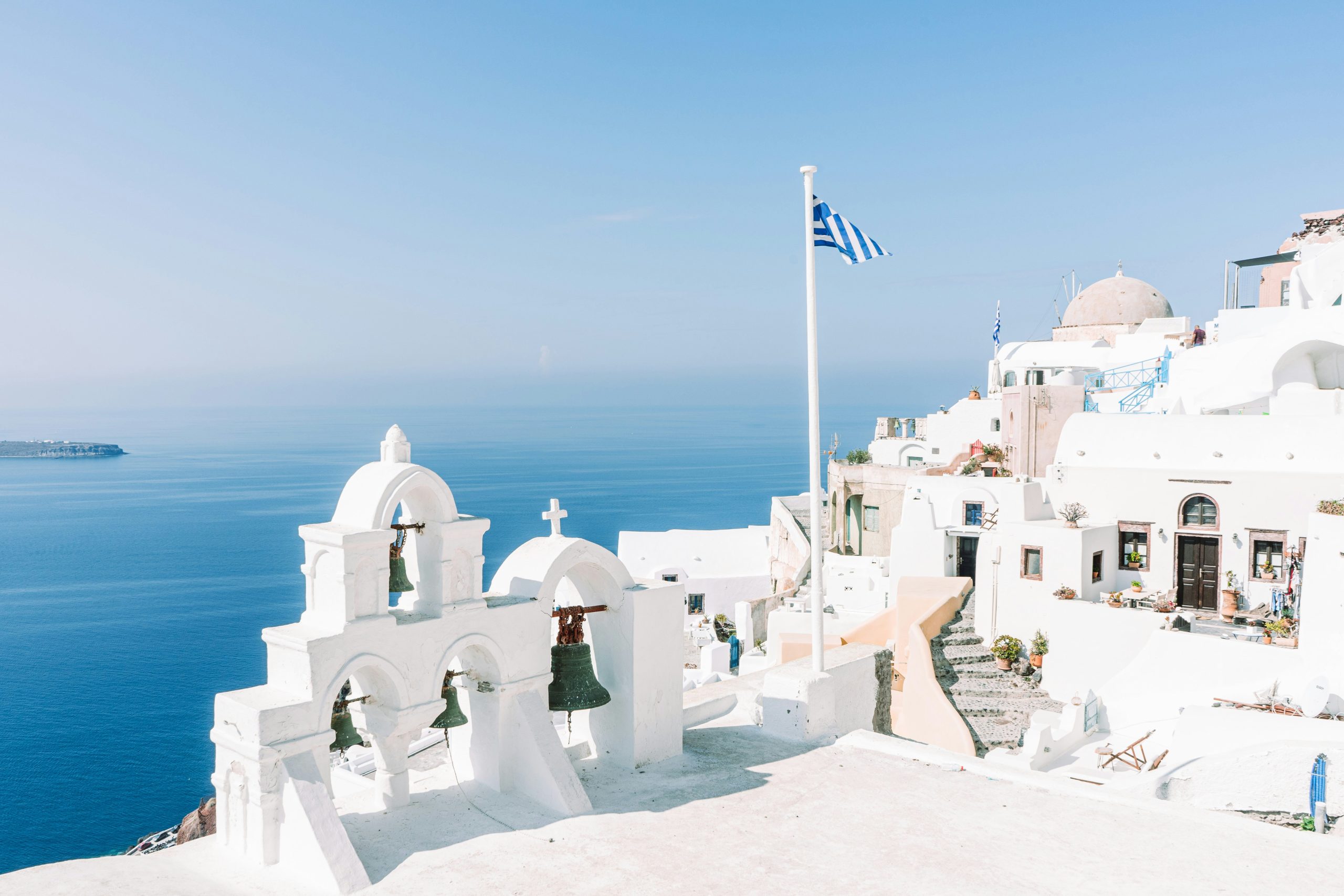 White Buildings on the coast of Greece